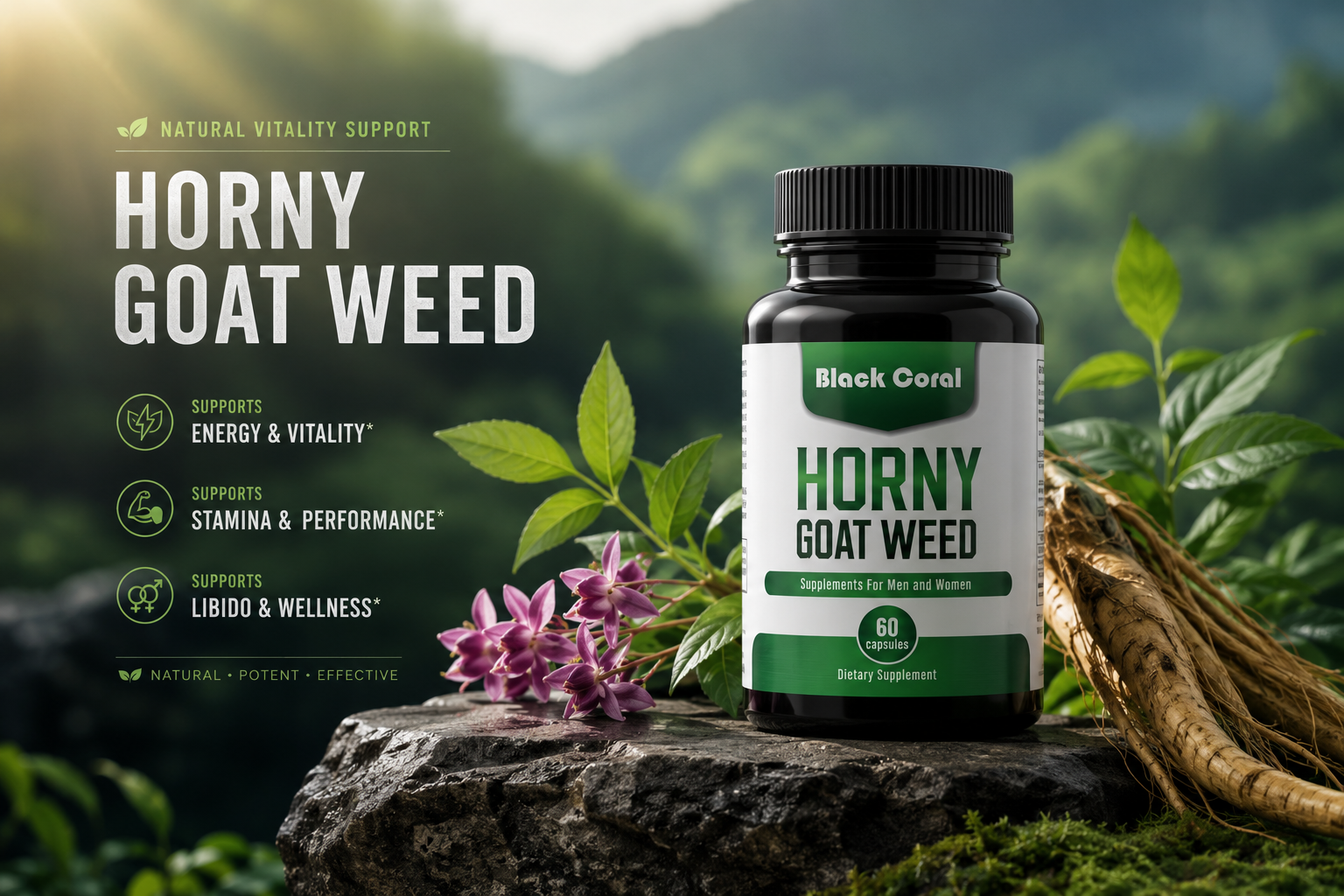 Horny Goat Weed & Men's Vitality Wellness