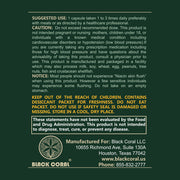Blood Pressure Support Capsules - Black Coral