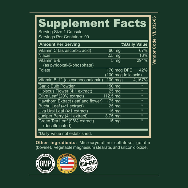 Blood Pressure Support Capsules - Black Coral