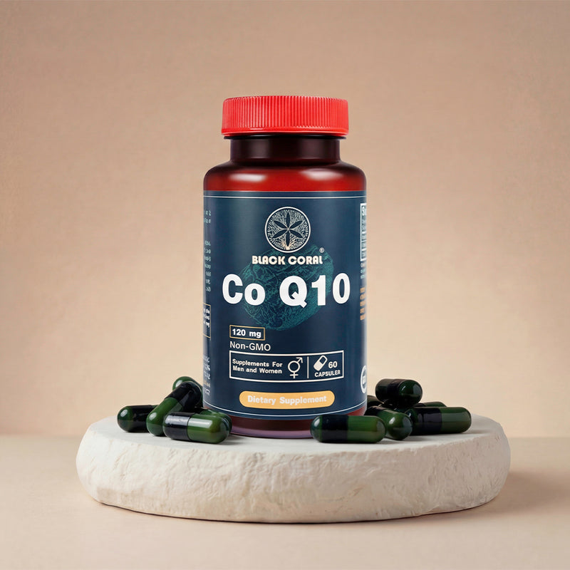 CoQ10 120mg Liquid Capsules - Black Coral