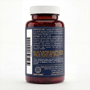 Black Coral Bedtime Weight Loss capsules bottle back view with suggested use directions and safety warning label