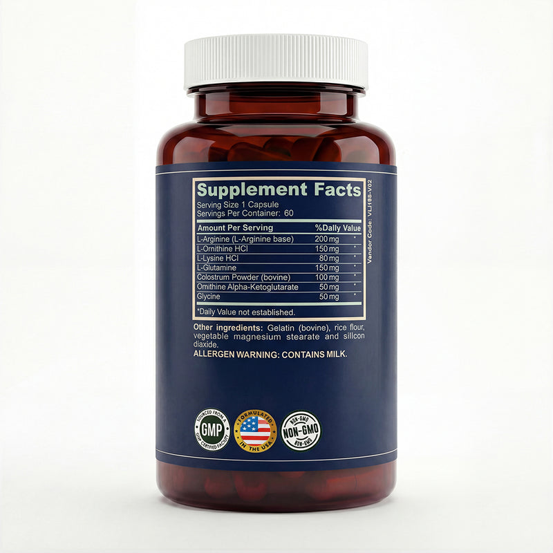 Black Coral Bedtime Weight Loss capsules bottle showing supplement facts panel with ingredient and nutrition details