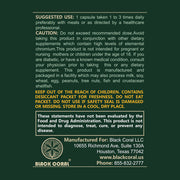 Blood Sugar Support Capsules - Black Coral