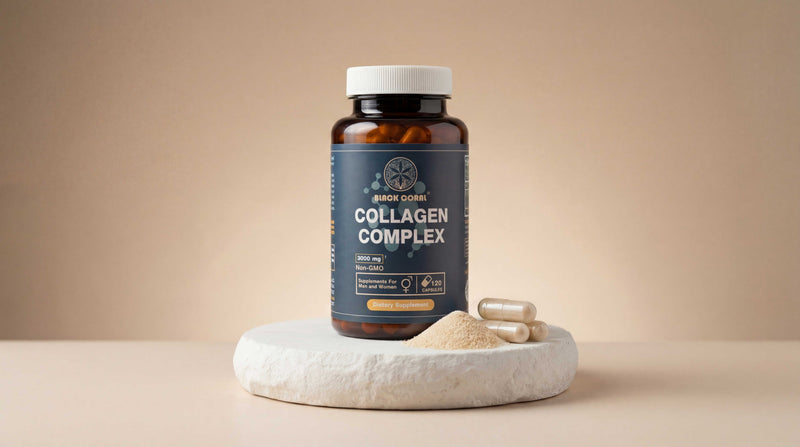Black Coral collagen complex capsules supplement for skin hair and joint support
